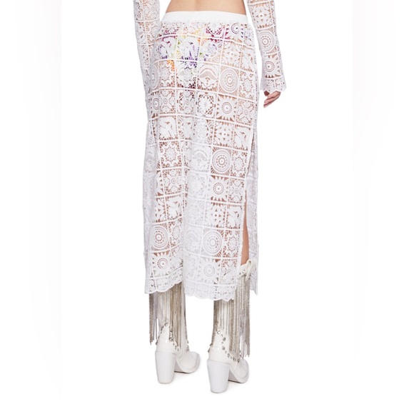 Nwt Country Charm Crochet Maxi Skirt - Picture 7 of 7